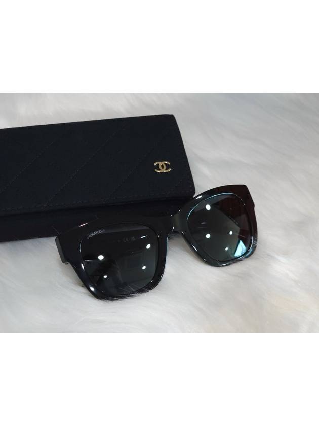 Eyewear Heart Logo Square Sunglasses Black - CHANEL - BALAAN 2