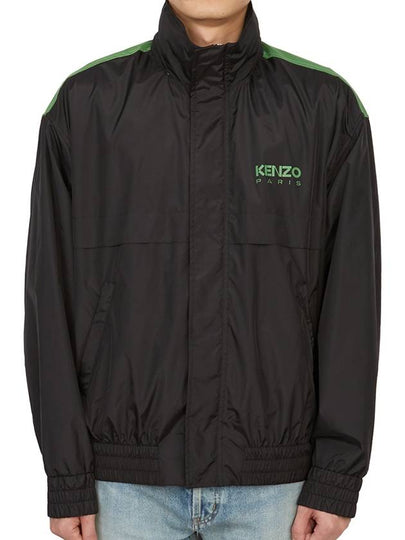 Men's Logo Print Track Jacket Black - KENZO - BALAAN 2