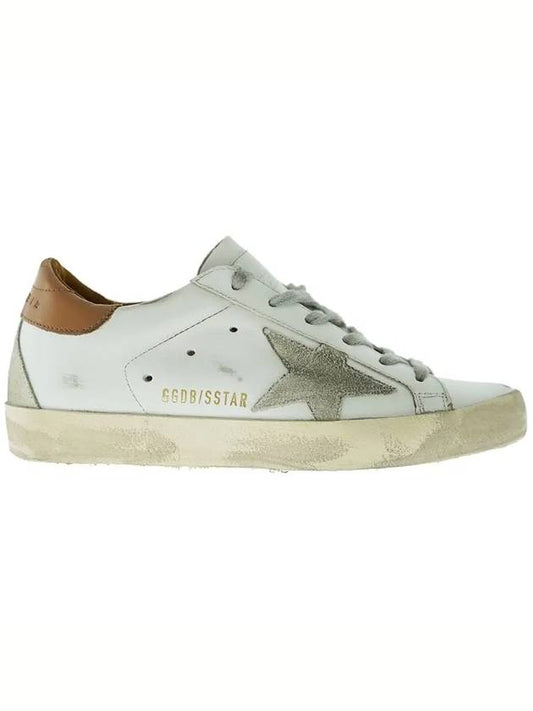 Brown Tab Superstar Classic Low Top Sneakers White - GOLDEN GOOSE - BALAAN 2