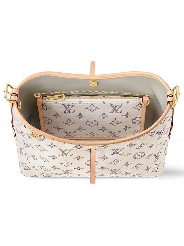 Carry All PM Shoulder Bag Beige - LOUIS VUITTON - BALAAN 4