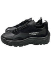 Gumboy Banshee Leather Low Top Sneakers Black - VALENTINO - BALAAN 3