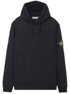 Wappen Patch Classic Fleece Hoodie Black - STONE ISLAND - BALAAN 2