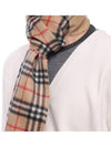 Check Cashmere Scarf Beige - BURBERRY - BALAAN 6