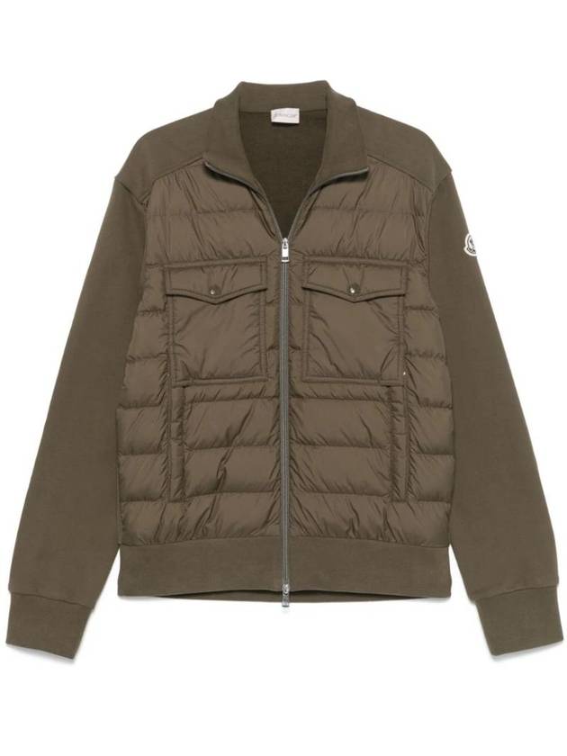 Padded zip up cardigan green - MONCLER - BALAAN 1