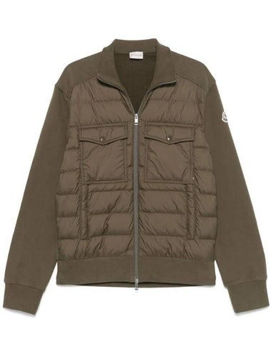 Padded zip up cardigan green - MONCLER - BALAAN 1