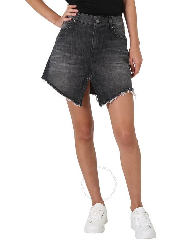 Women's Cut-Up Denim Skirt Gray - BALENCIAGA - BALAAN 2