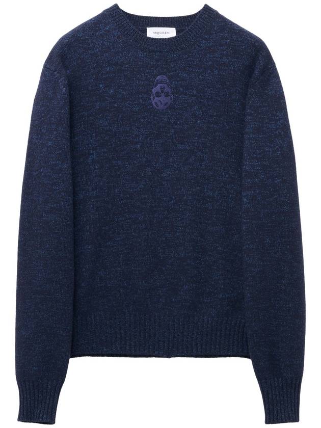 Alexander McQueen Sweaters Blue - ALEXANDER MCQUEEN - BALAAN 1