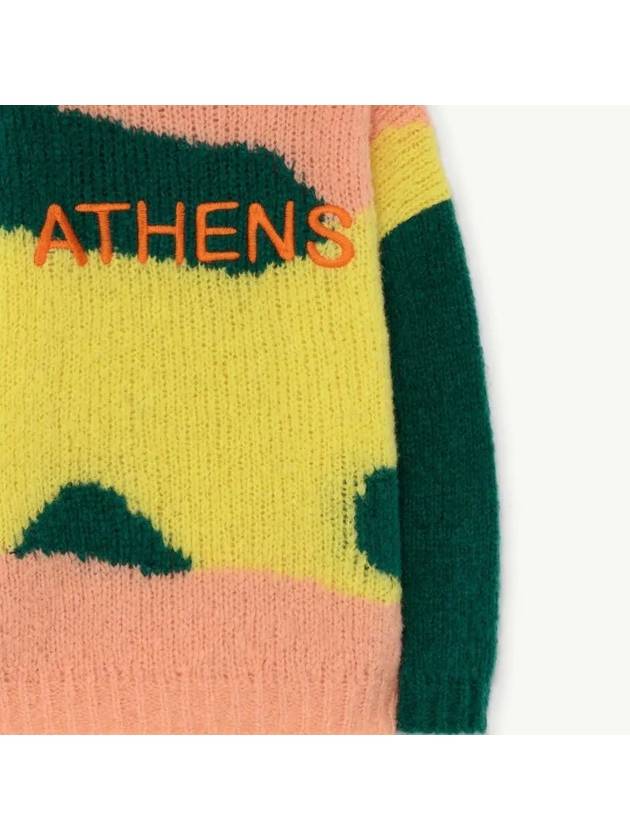 Kids Athens Embroidery Color Block Knit F21089 099GN - THE ANIMALS OBSERVATORY - BALAAN 4