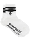 Skull Logo Socks White - ALEXANDER MCQUEEN - BALAAN 3