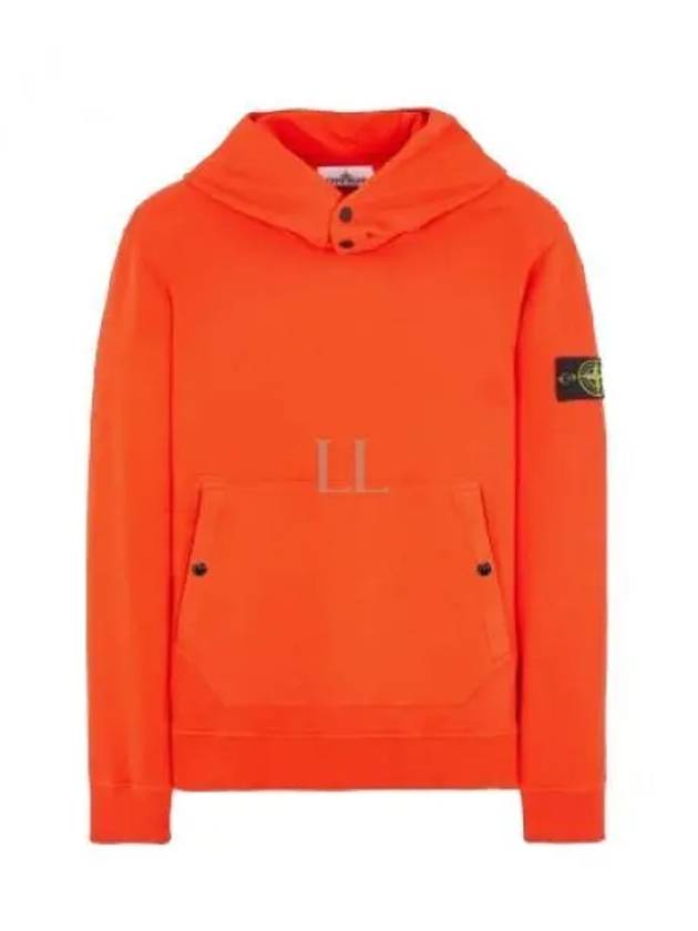 Garment Dyed Hoodie Lobster Red - STONE ISLAND - BALAAN 2