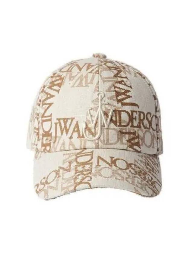 Embroidered Logo Jacquard Ball Cap Beige - JW ANDERSON - BALAAN 2