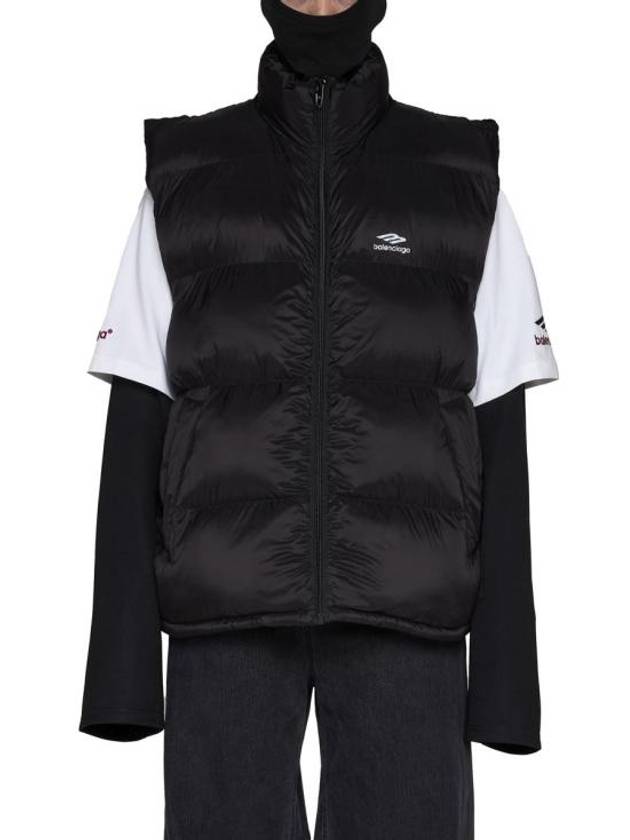 Quilted Nylon Puffer Vest Black - BALENCIAGA - BALAAN 4