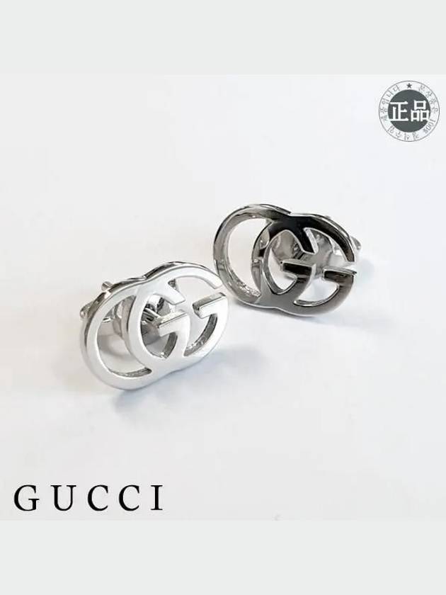 GG Running Stud Earrings Silver - GUCCI - BALAAN 3