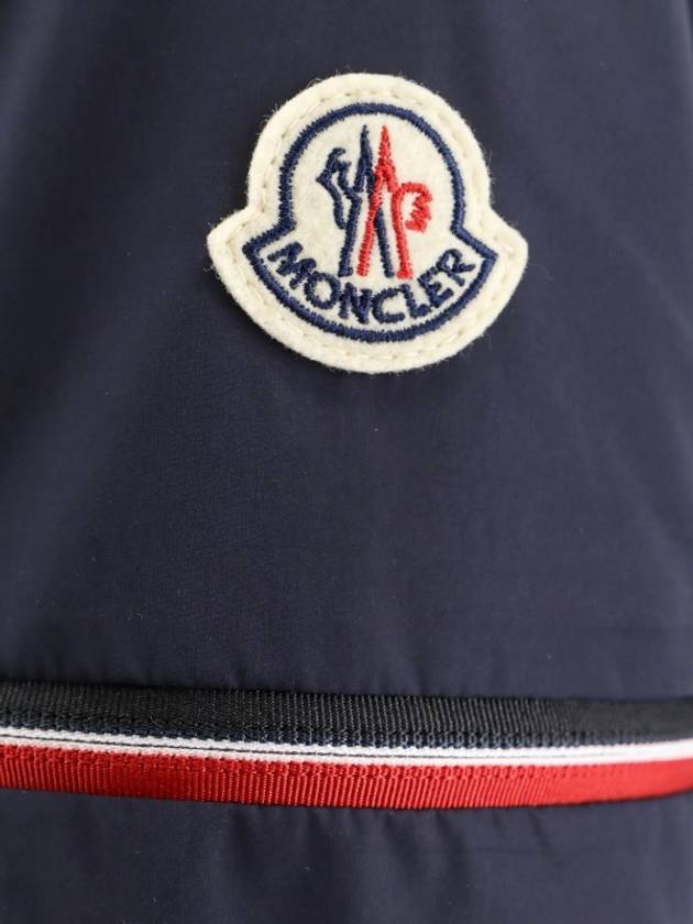 Ruinette Logo Patch Nylon Zip Up Jacket Navy - MONCLER - BALAAN 4