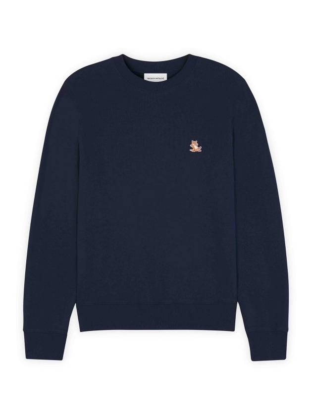 Chillax Patch Regular Sweatshirt Ink Blue - MAISON KITSUNE - BALAAN 2