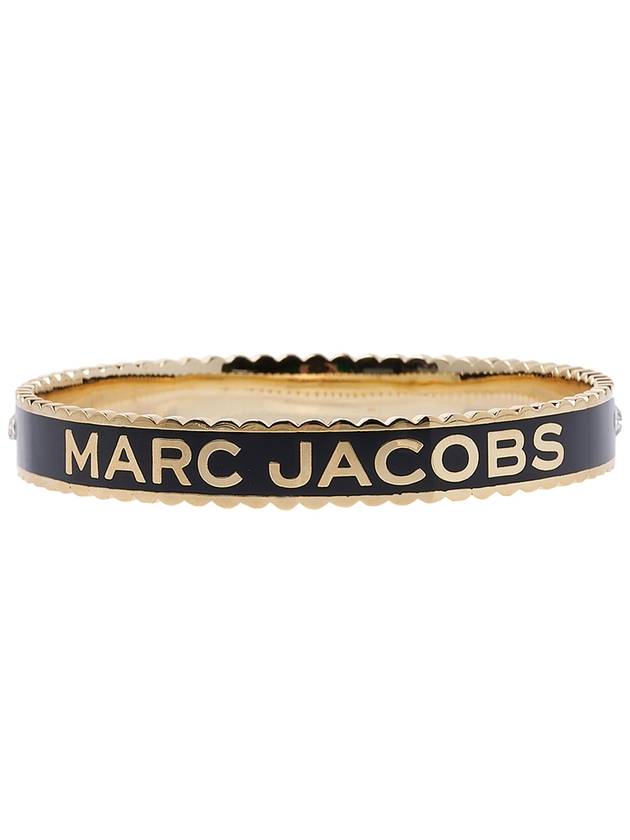 The Medallion Large Bangle Bracelet Black - MARC JACOBS - BALAAN 4