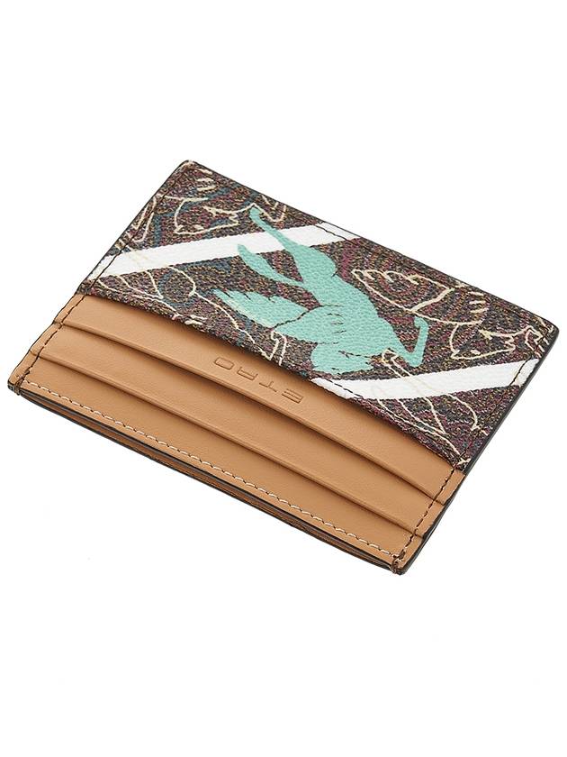 Pegasus Paisley Card Wallet Brown - ETRO - BALAAN 5