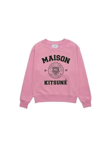 Women's Varsity Comfort Sweatshirt Pink - MAISON KITSUNE - BALAAN 1