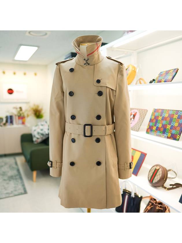 Check Blend Trech Coat Beige - BURBERRY - BALAAN 2