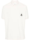 Afko Logo Cotton Polo Shirt Ecru - ISABEL MARANT - BALAAN 2