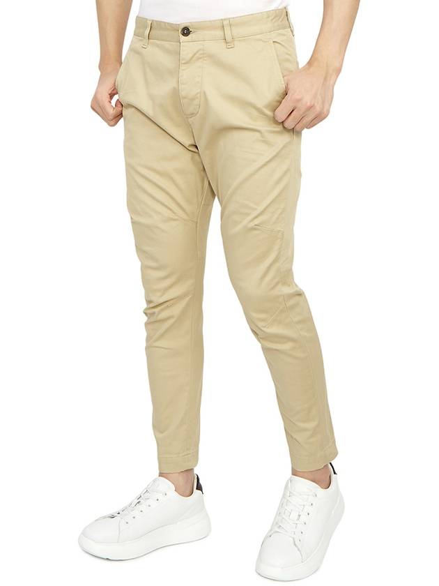 Cotton Sexy Straight Chino Pants Beige - DSQUARED2 - BALAAN 6