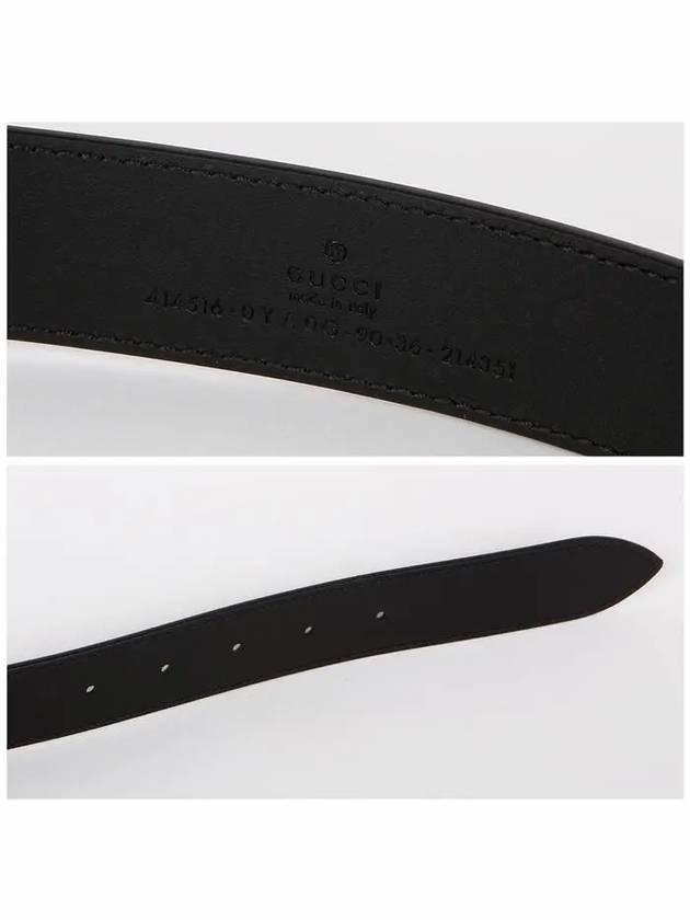 Men's GG Marmont Buckle Belt Black - GUCCI - BALAAN 6