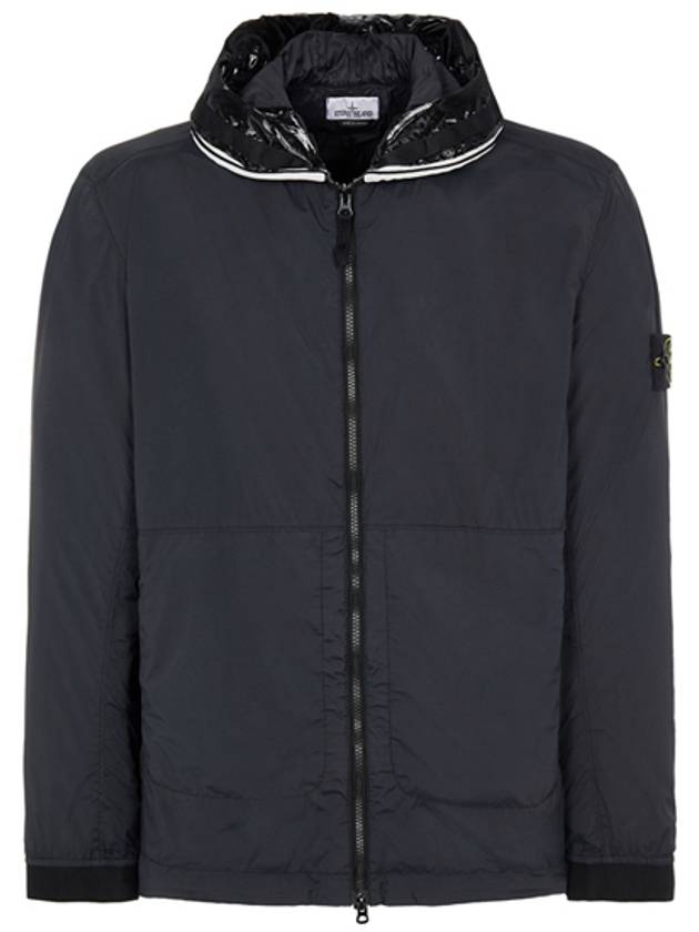 Wappen Patch Skin Touch Nylon Hooded Jacket Black - STONE ISLAND - BALAAN 2