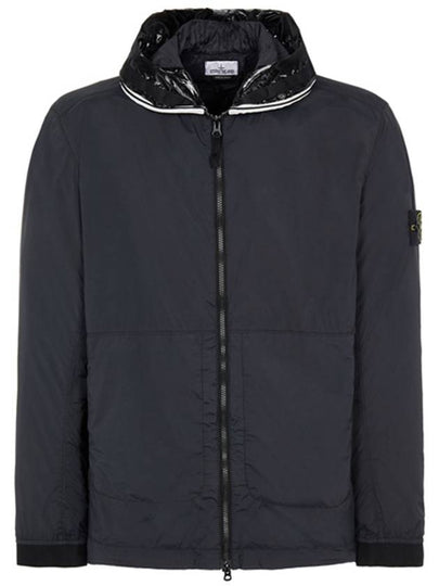 Wappen Patch Skin Touch Nylon Hooded Jacket Black - STONE ISLAND - BALAAN 2