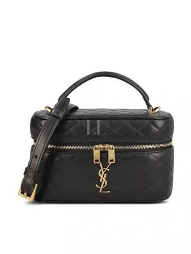 Gabi Mini Vanity Lambskin Tote Bag Black - SAINT LAURENT - BALAAN 2