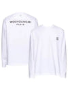 Cotton Back Logo Long Sleeve T-Shirt White - WOOYOUNGMI - BALAAN 2