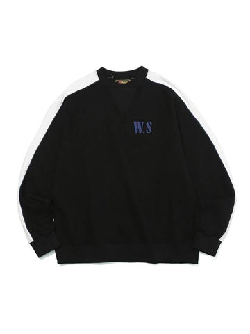 Piping Block Sweatshirts Black - OGARP - BALAAN 1