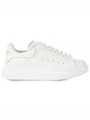 Oversized Leather Tab Low Top Sneakers White - ALEXANDER MCQUEEN - BALAAN 2