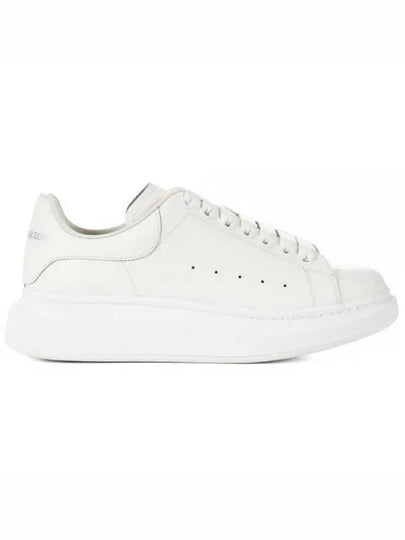 Oversized Leather Tab Low Top Sneakers White - ALEXANDER MCQUEEN - BALAAN 2