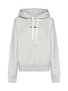 Logo Print Cotton Hoodie Grey - JIL SANDER - BALAAN 2