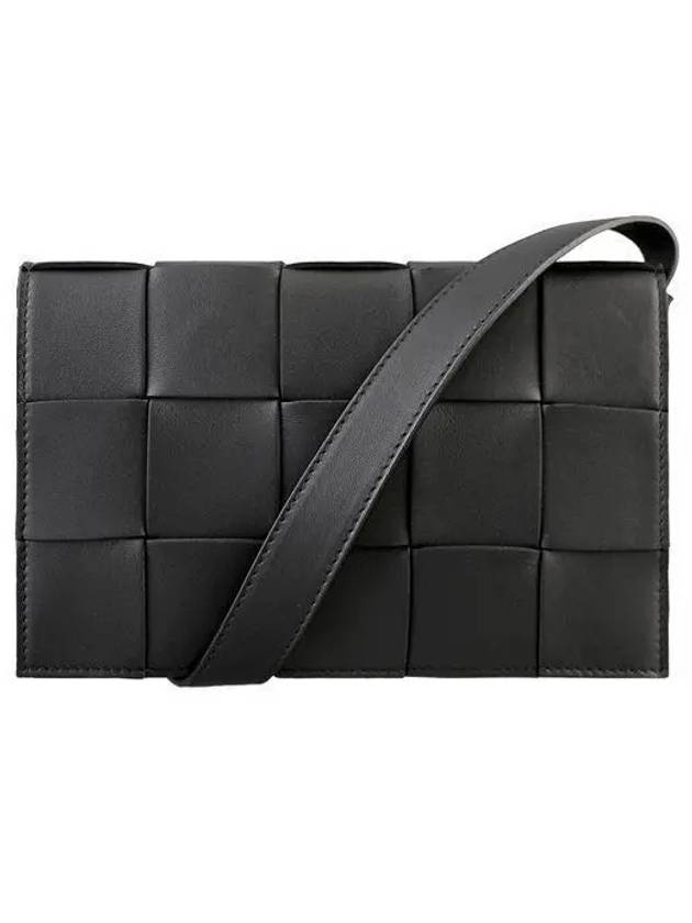 Intrecciato Cassette Cross Bag Black - BOTTEGA VENETA - BALAAN 2