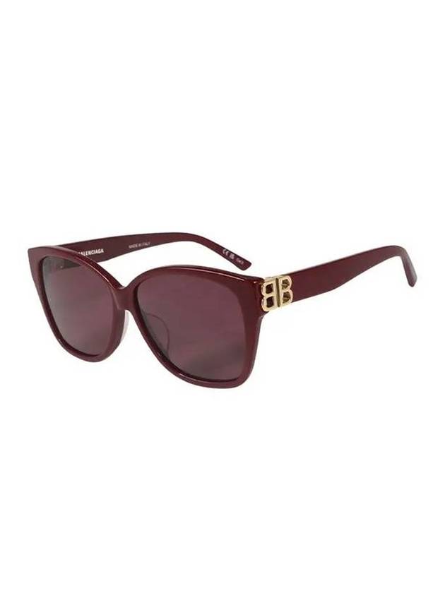 Eyewear Square Acetate Sunglasses Burgundy - BALENCIAGA - BALAAN 1