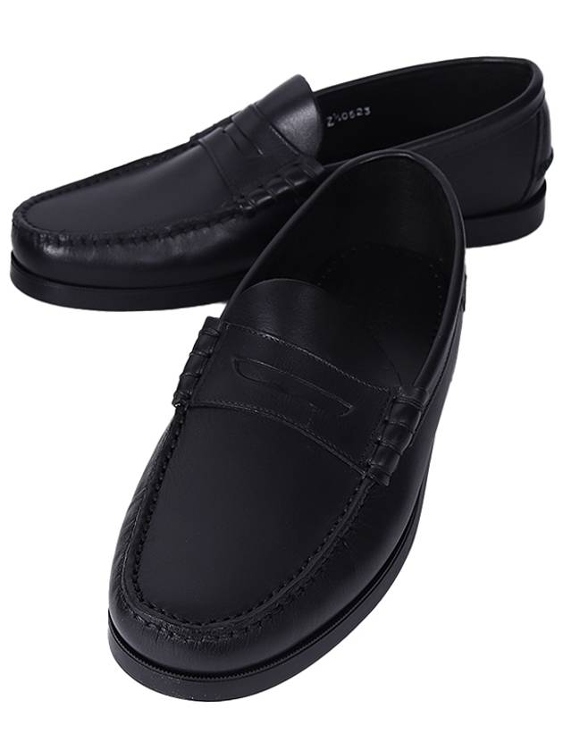 Coraux Leather Loafers Black - PARABOOT - BALAAN 2