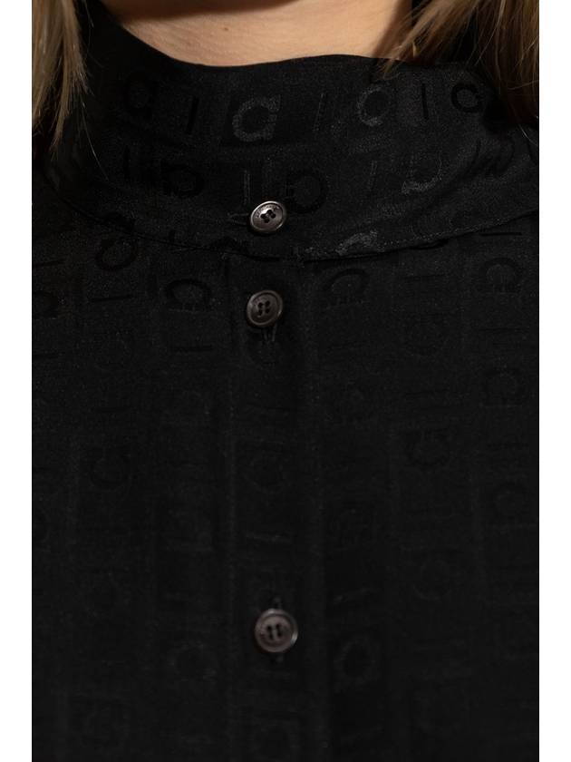 FERRAGAMO Silk Shirt, Women's, Black - SALVATORE FERRAGAMO - BALAAN 5