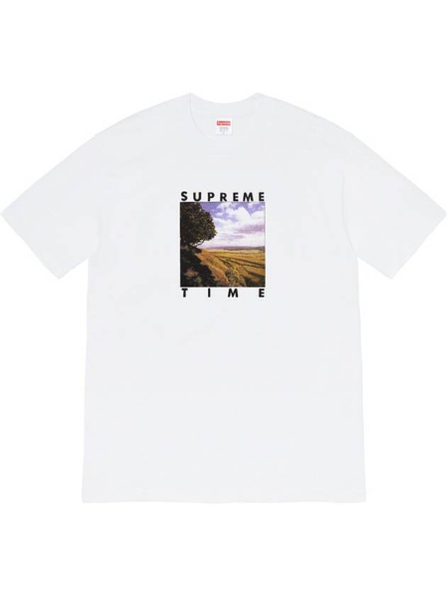 Best Time T Shirt White Supreme Tee - SUPREME - BALAAN 1