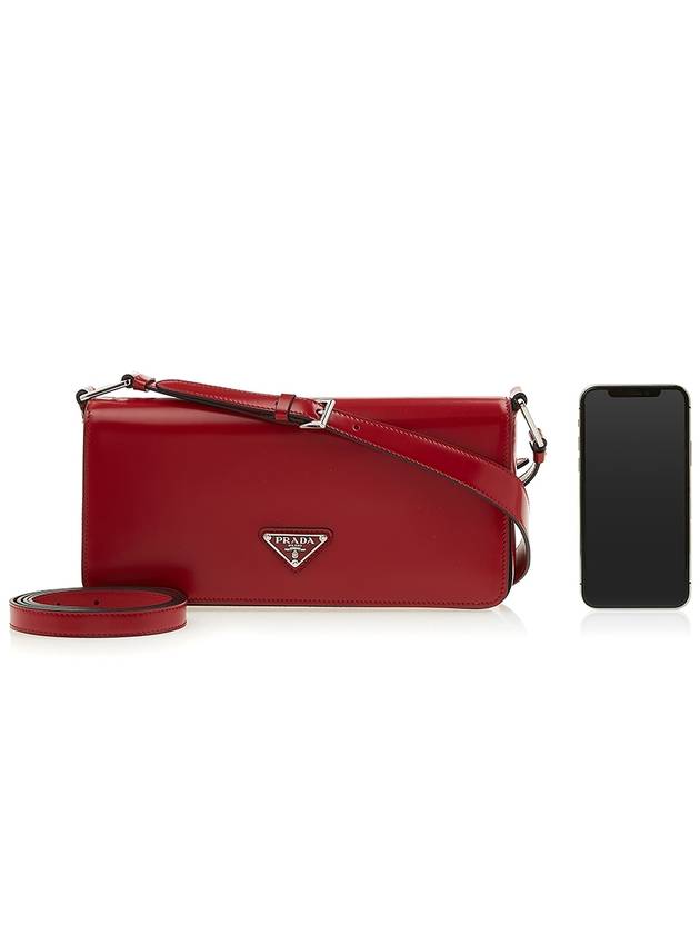 Brushed Leather Femme Bag Scarlet - PRADA - BALAAN 7