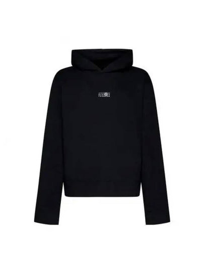 Small Number Logo Cotton Hoodie Black - MAISON MARGIELA - BALAAN 2