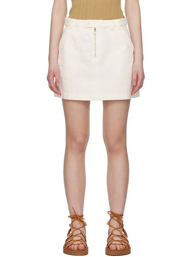 Sarah Short A-line Skirt White - A.P.C. - BALAAN 2