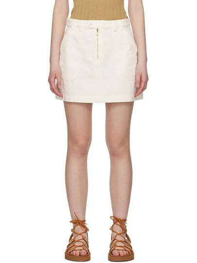 Sarah Short A-line Skirt White - A.P.C. - BALAAN 2