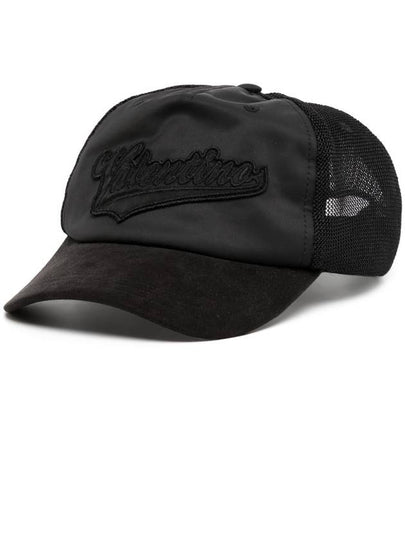 VLTN Logo Embroidery Base Ball Cap Black - VALENTINO - BALAAN 2