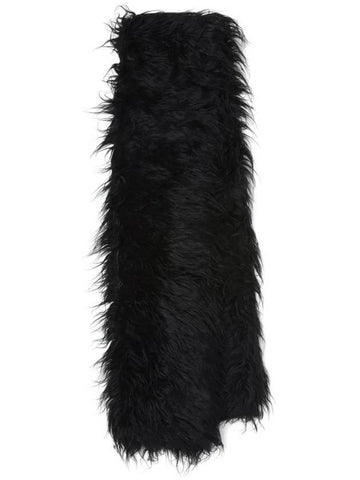 Floss Fake Fur Scarf Black - OUR LEGACY - BALAAN 1