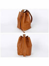 Logo Leather Bucket Bag Cognac - MIU MIU - BALAAN 4