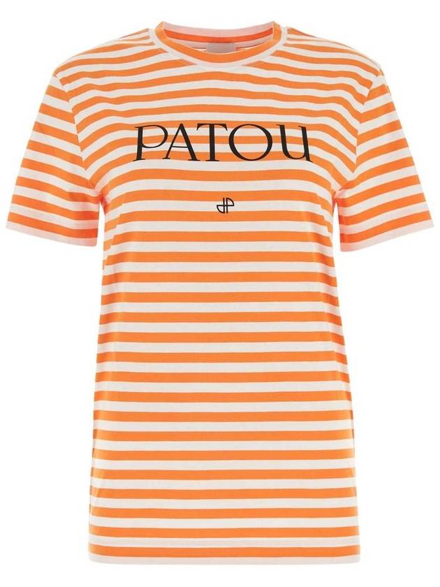 24SS Patou Short Sleeve T-Shirt JE0329999 218O Orange - PATOU - BALAAN 2