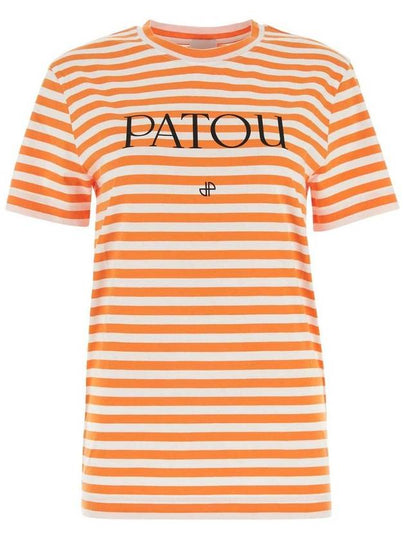 24SS Patou Short Sleeve T-Shirt JE0329999 218O Orange - PATOU - BALAAN 2