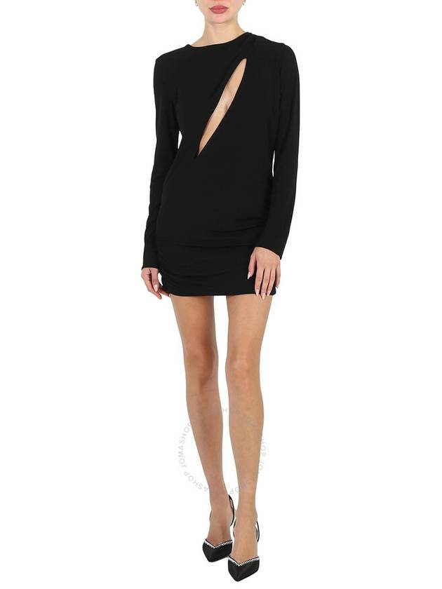 Women's Slash Midi Dress Black - VERSACE - BALAAN 2