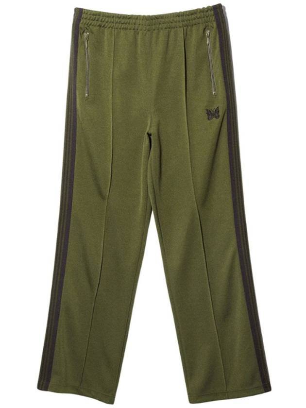 Poly Smooth Narrow Track Pants Olive - NEEDLES - BALAAN 1